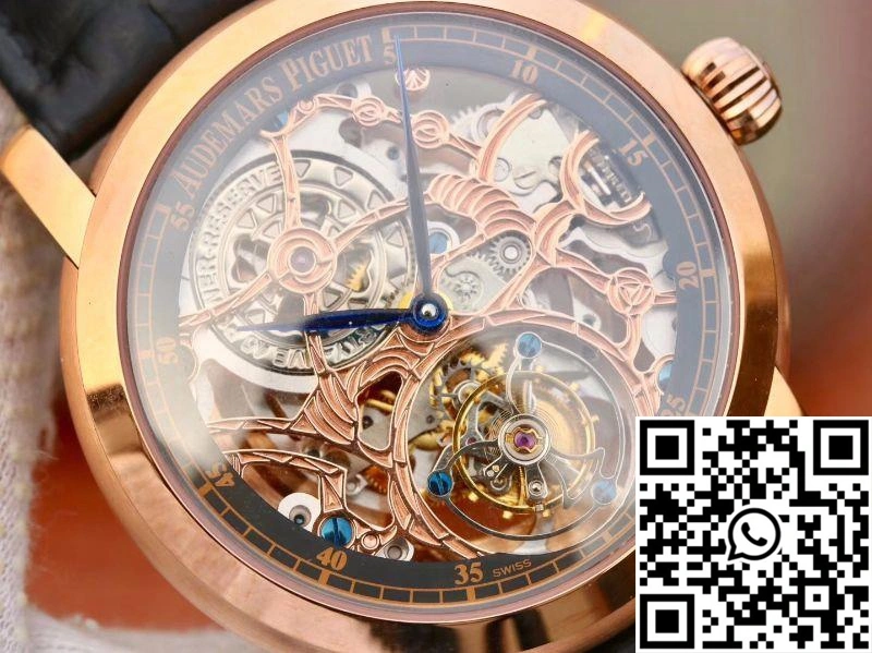 Audemars Piguet Jules Audemars Tourbillon 26357PT.ZZ.D028CR.01 18K Rose Gold Skeleton Dial