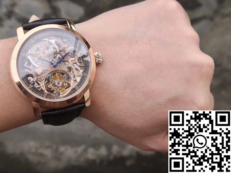 Audemars Piguet Jules Audemars Tourbillon 26357PT.ZZ.D028CR.01 18K Rose Gold Skeleton Dial