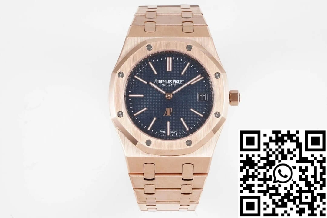 Audemars Piguet Royal Oak 15202OR.OO.1240OR.01 KZ Factory Rose Gold Blue Dial