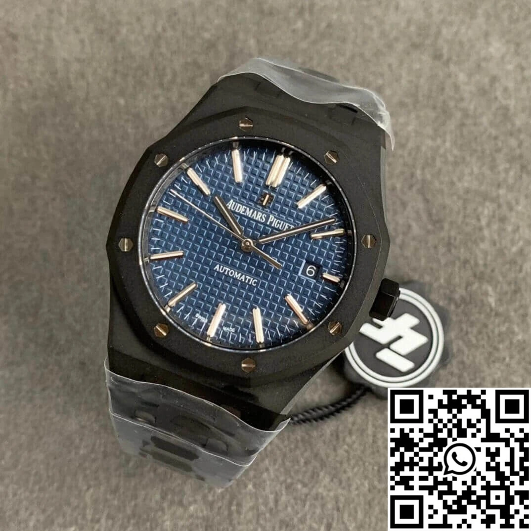 Audemars Piguet Royal Oak 15400 DLC Version ZF Factory Frosted Blue Dial