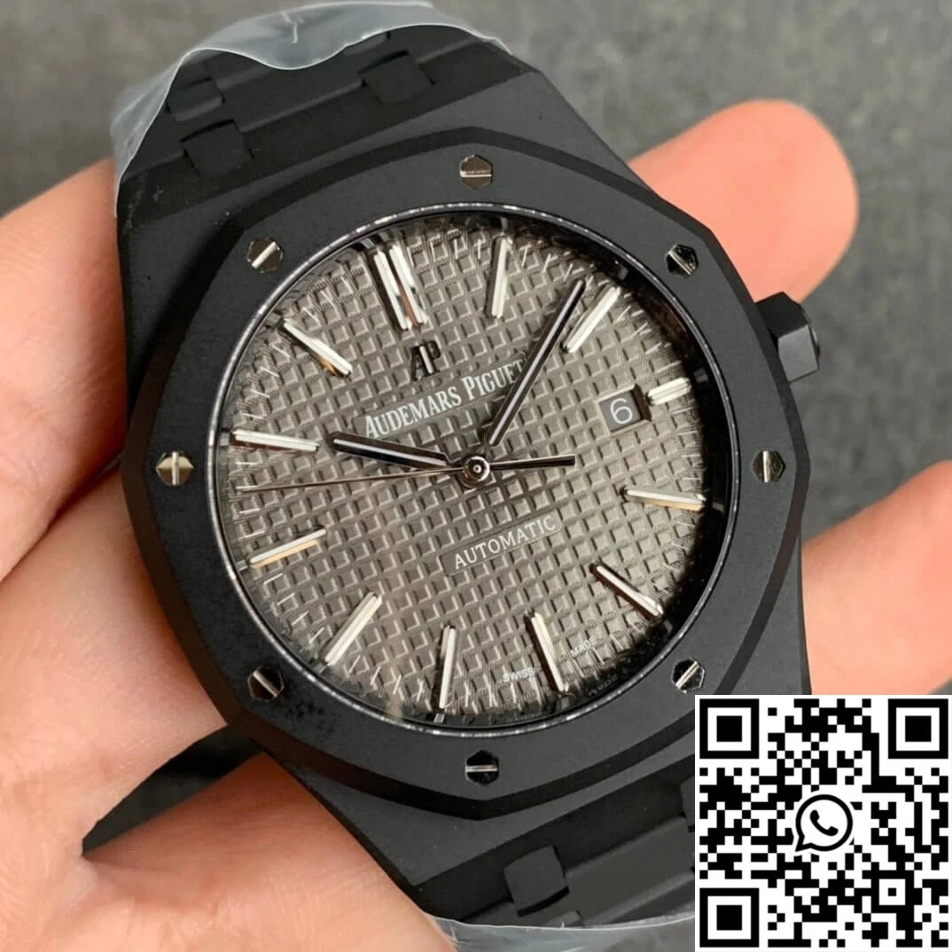 Audemars Piguet Royal Oak 15400 DLC Version ZF Factory Frosted Grey Dial
