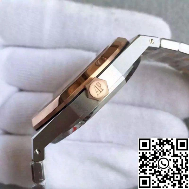 Audemars Piguet Royal Oak 15400 JF Factory Rose Gold Black Dial