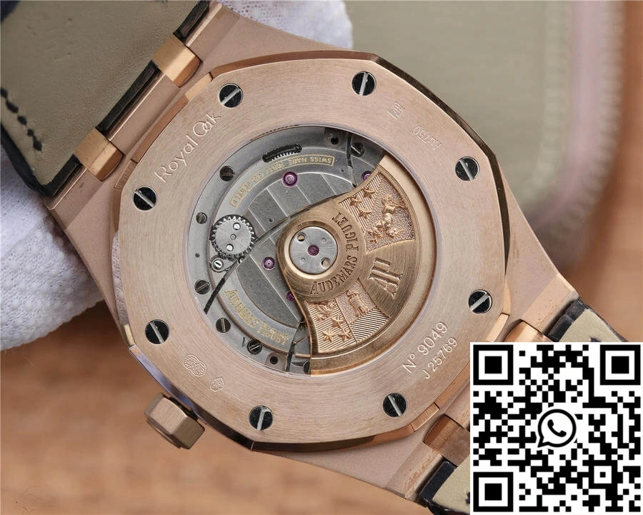 Audemars Piguet Royal Oak 15400 OM Factory Blue Dial Leather Strap
