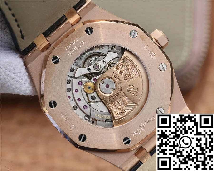 Audemars Piguet Royal Oak 15400 OM Factory Blue Dial Leather Strap