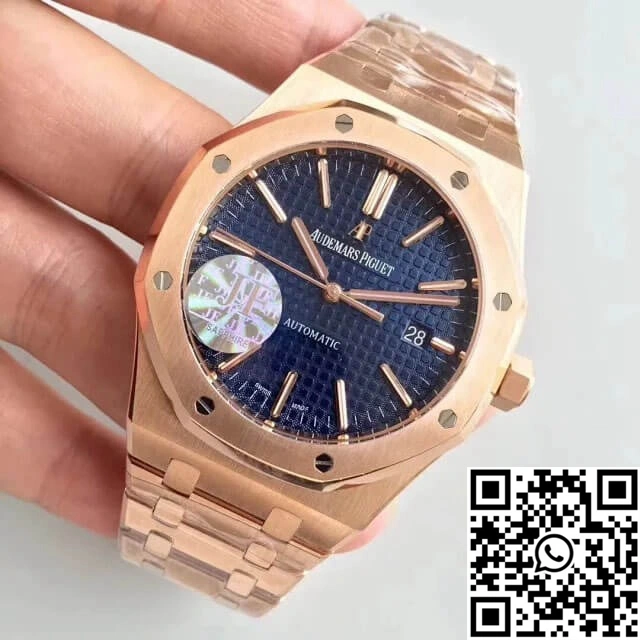 Audemars Piguet Royal Oak 15400OR.OO.1220OR.03 JF Factory Rose Gold Blue Dial