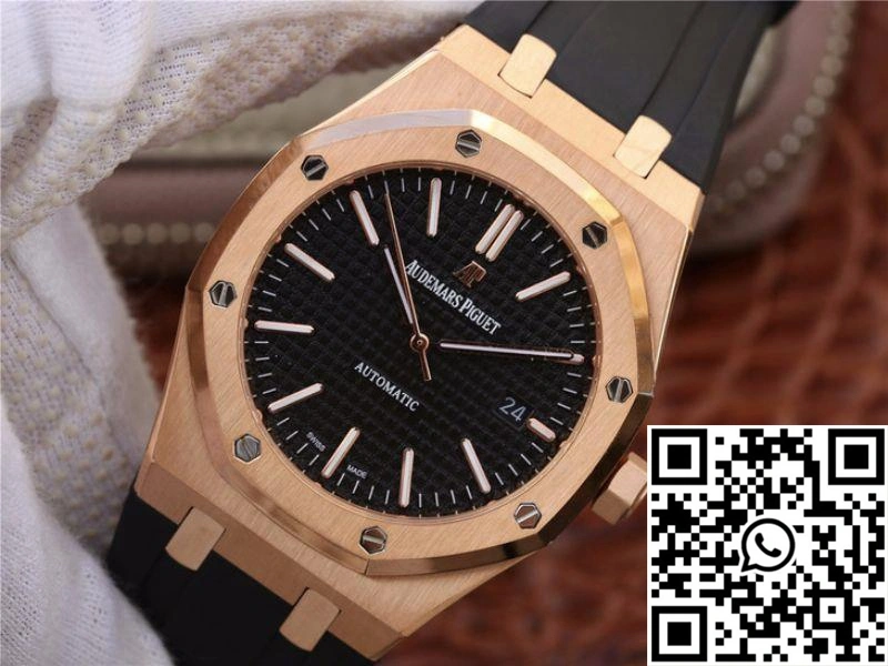 Audemars Piguet Royal Oak 15400OR.OO.D002CR.01 JF Factory Black Dial