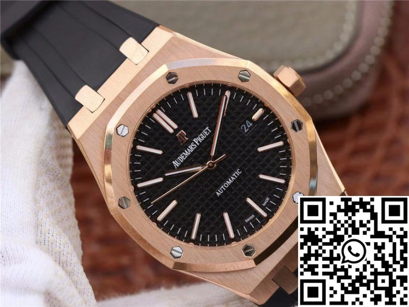 Audemars Piguet Royal Oak 15400OR.OO.D002CR.01 JF Factory Black Dial