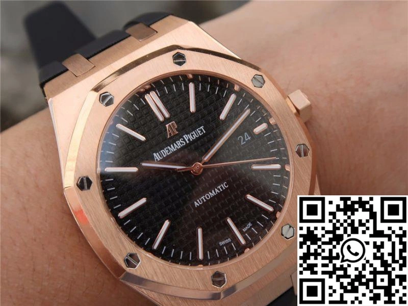 Audemars Piguet Royal Oak 15400OR.OO.D002CR.01 JF Factory Black Dial