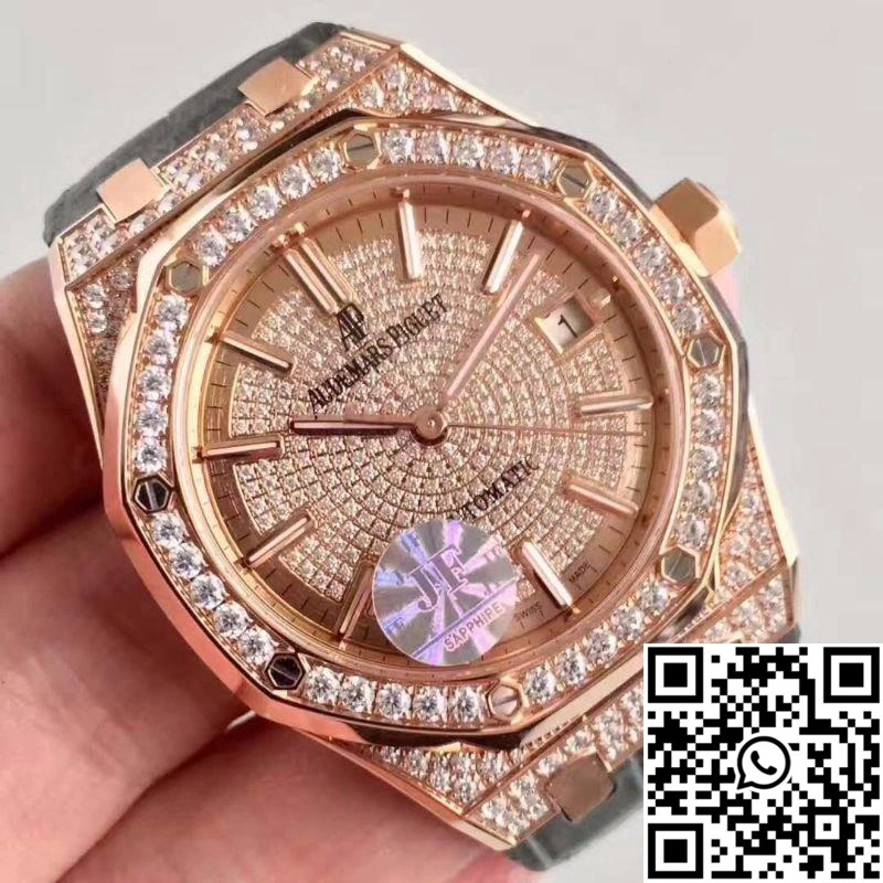 Audemars Piguet Royal Oak 15450 JF Factory Rose Gold Diamond Dial