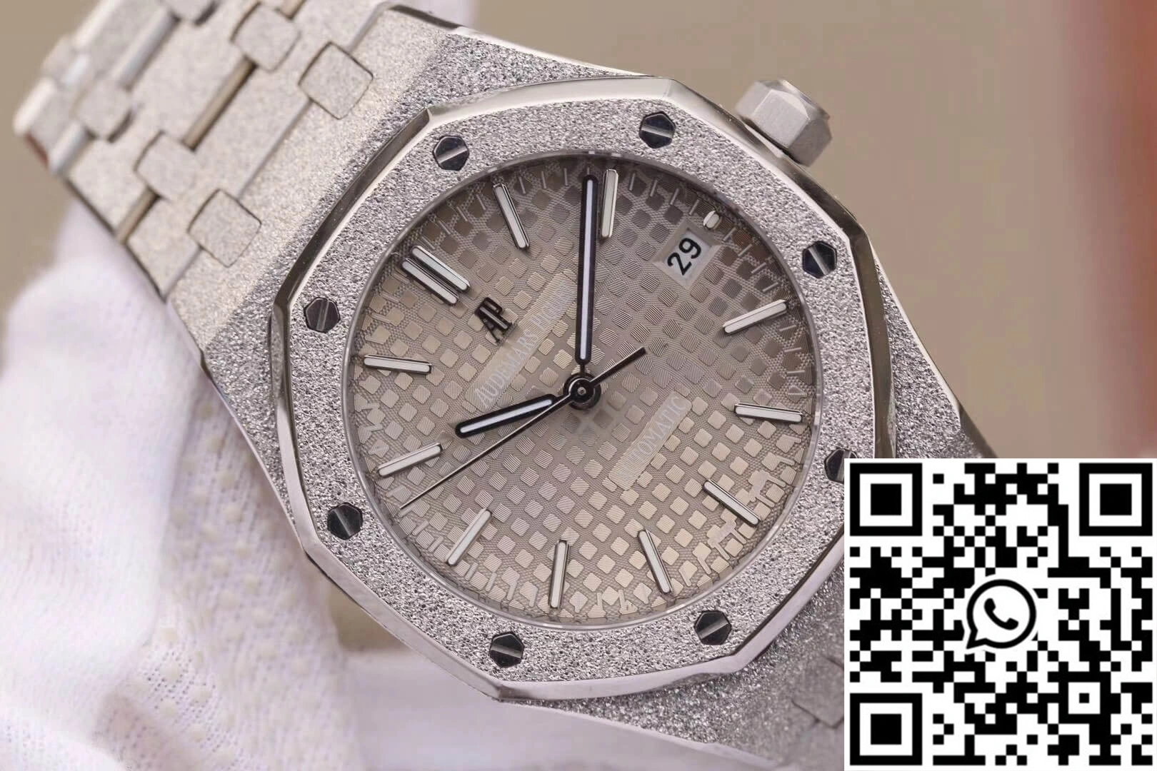 Audemars Piguet Royal Oak 15454BC.GG.1259BC.01 JH Factory Rhodium Dial