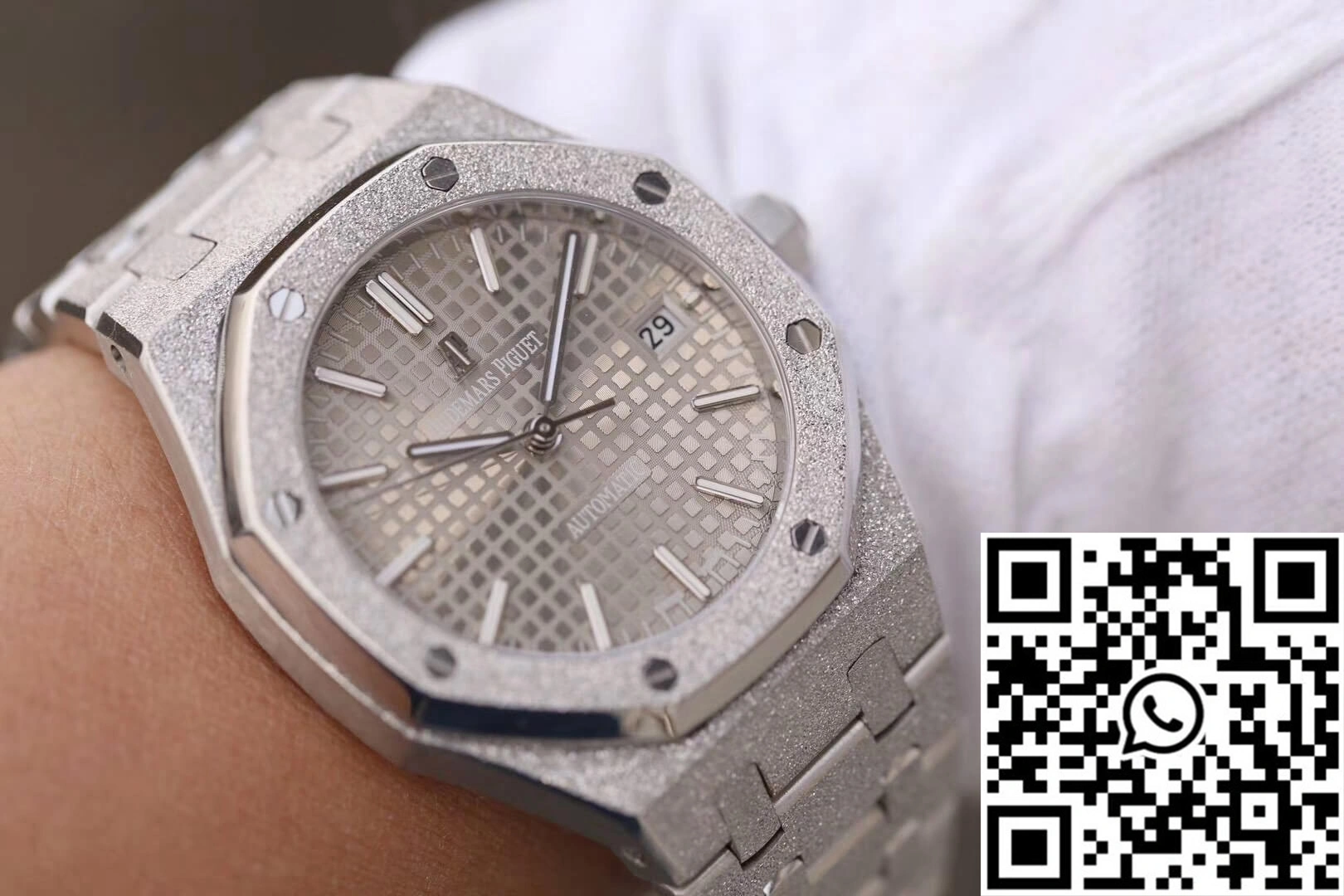 Audemars Piguet Royal Oak 15454BC.GG.1259BC.01 JH Factory Rhodium Dial