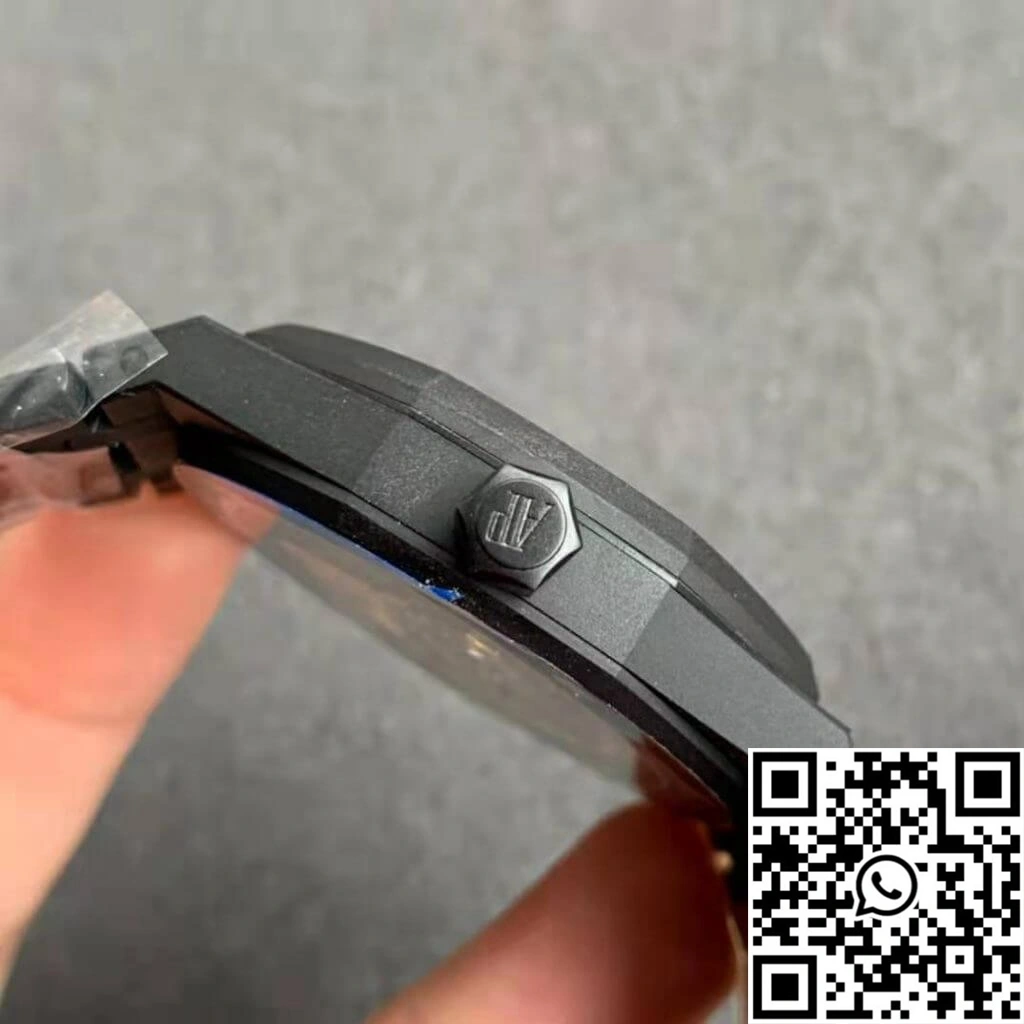 Audemars Piguet Royal Oak 15500 DLC Version ZF Factory Frosted Black Dial