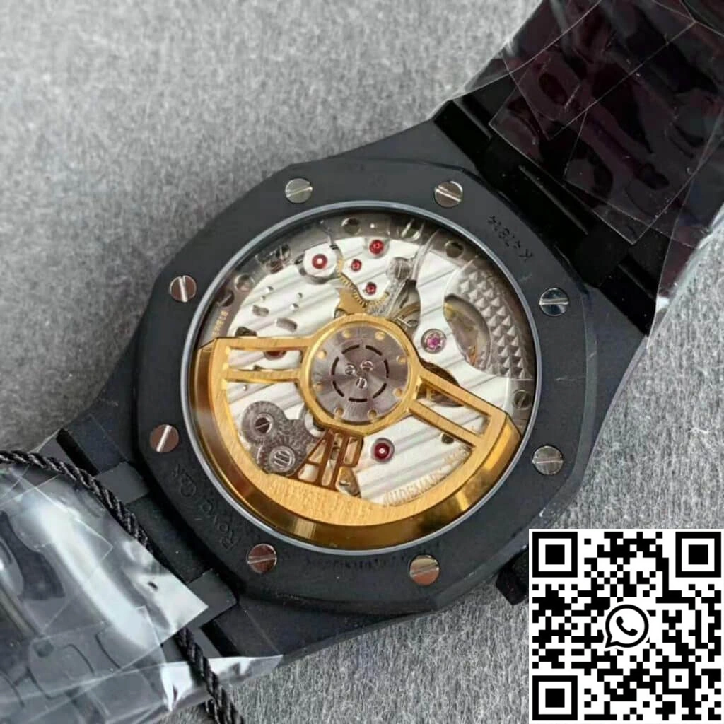 Audemars Piguet Royal Oak 15500 DLC Version ZF Factory Frosted Black Dial