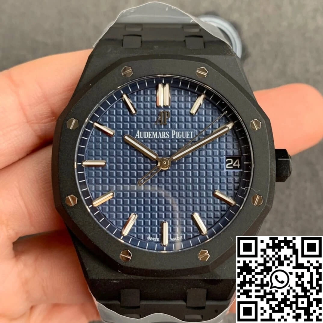Audemars Piguet Royal Oak 15500 DLC Version ZF Factory Frosted Blue Dial