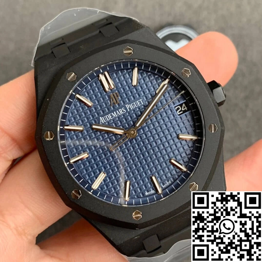 Audemars Piguet Royal Oak 15500 DLC Version ZF Factory Frosted Blue Dial