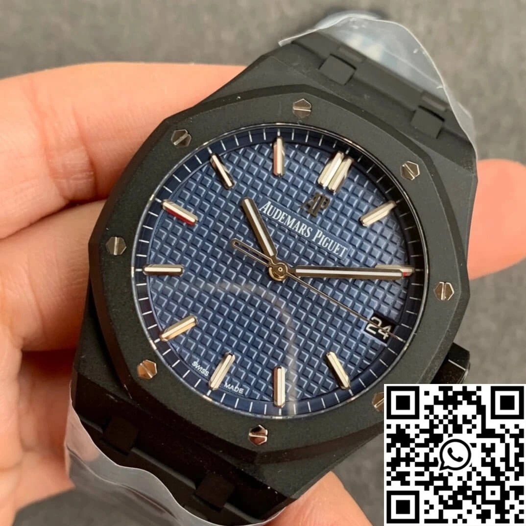 Audemars Piguet Royal Oak 15500 DLC Version ZF Factory Frosted Blue Dial