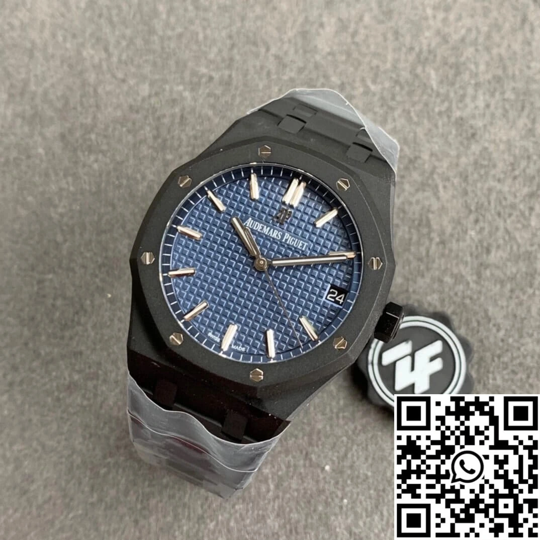Audemars Piguet Royal Oak 15500 DLC Version ZF Factory Frosted Blue Dial