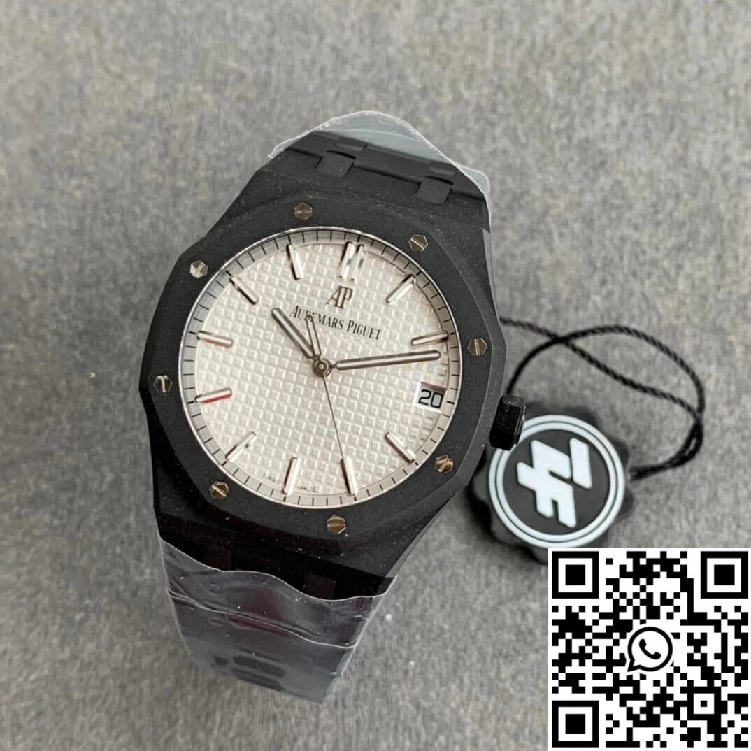 Audemars Piguet Royal Oak 15500 DLC Version ZF Factory Frosted White Dial
