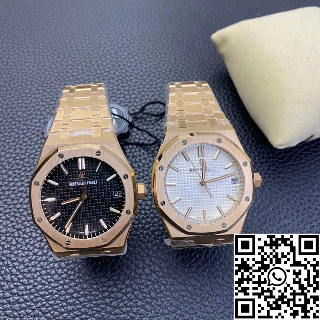 Audemars Piguet Royal Oak 15500 ZF Factory Rose Gold Version White Dial