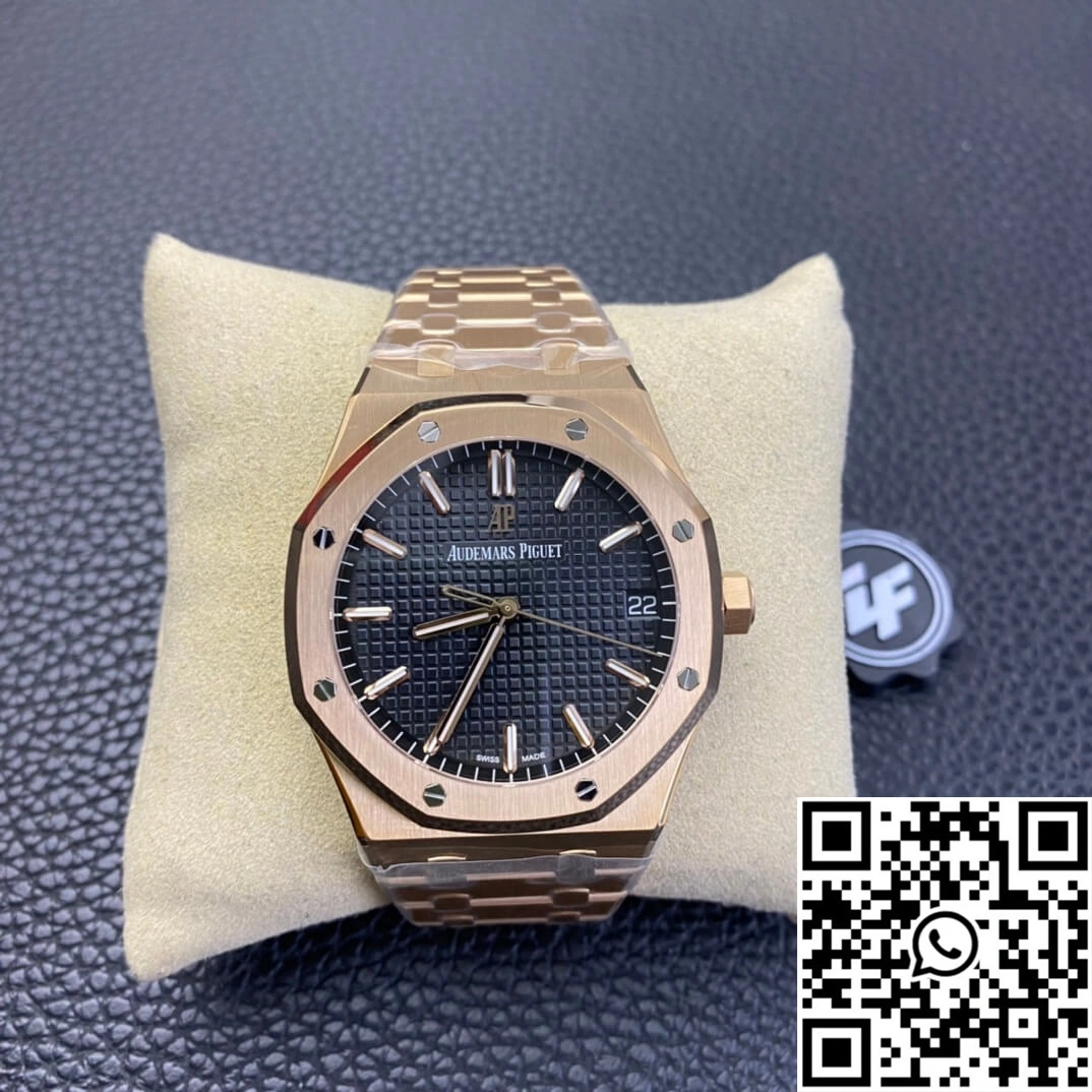 Audemars Piguet Royal Oak 15500OR.OO.1220OR.01 ZF Factory Rose Gold Version Black Dial