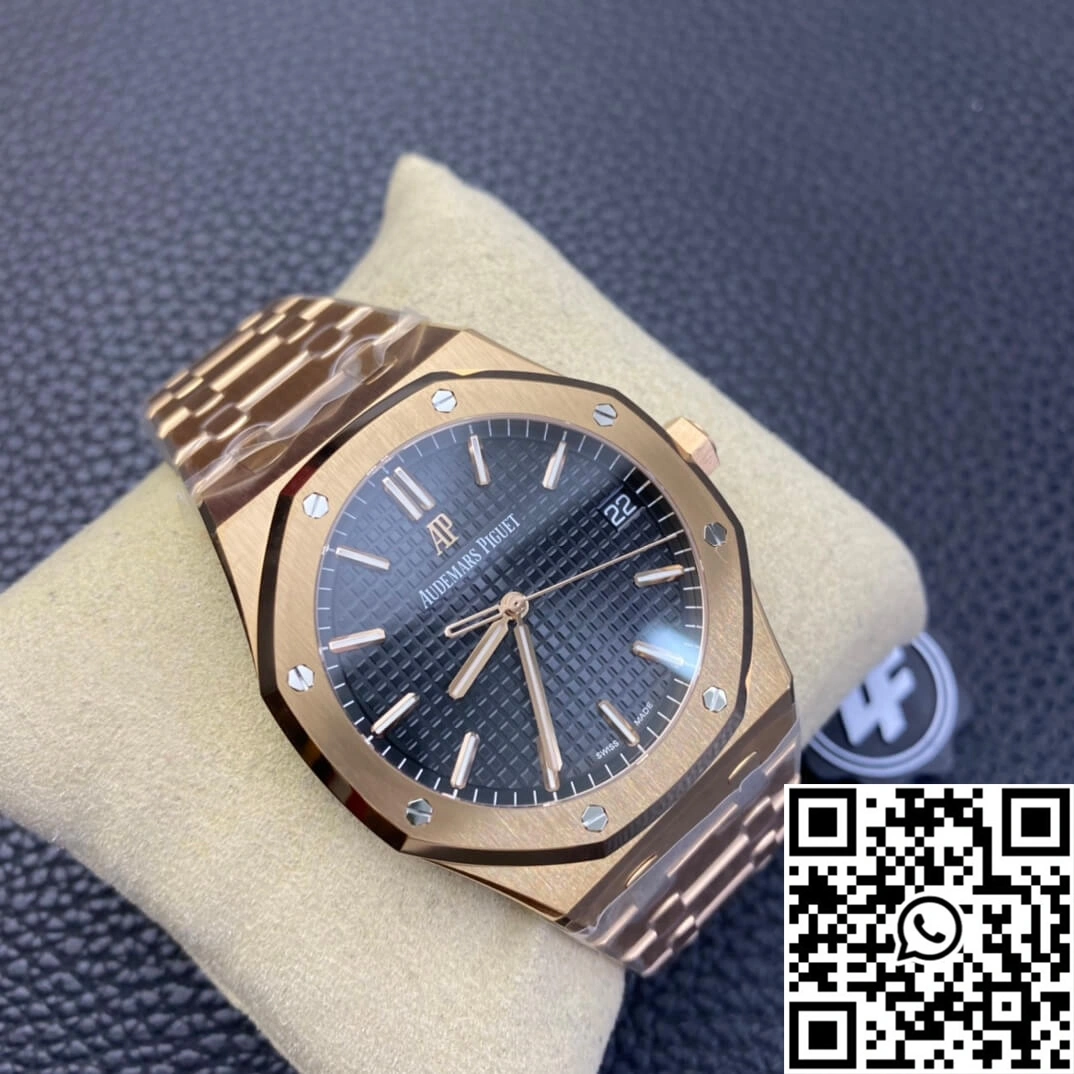 Audemars Piguet Royal Oak 15500OR.OO.1220OR.01 ZF Factory Rose Gold Version Black Dial