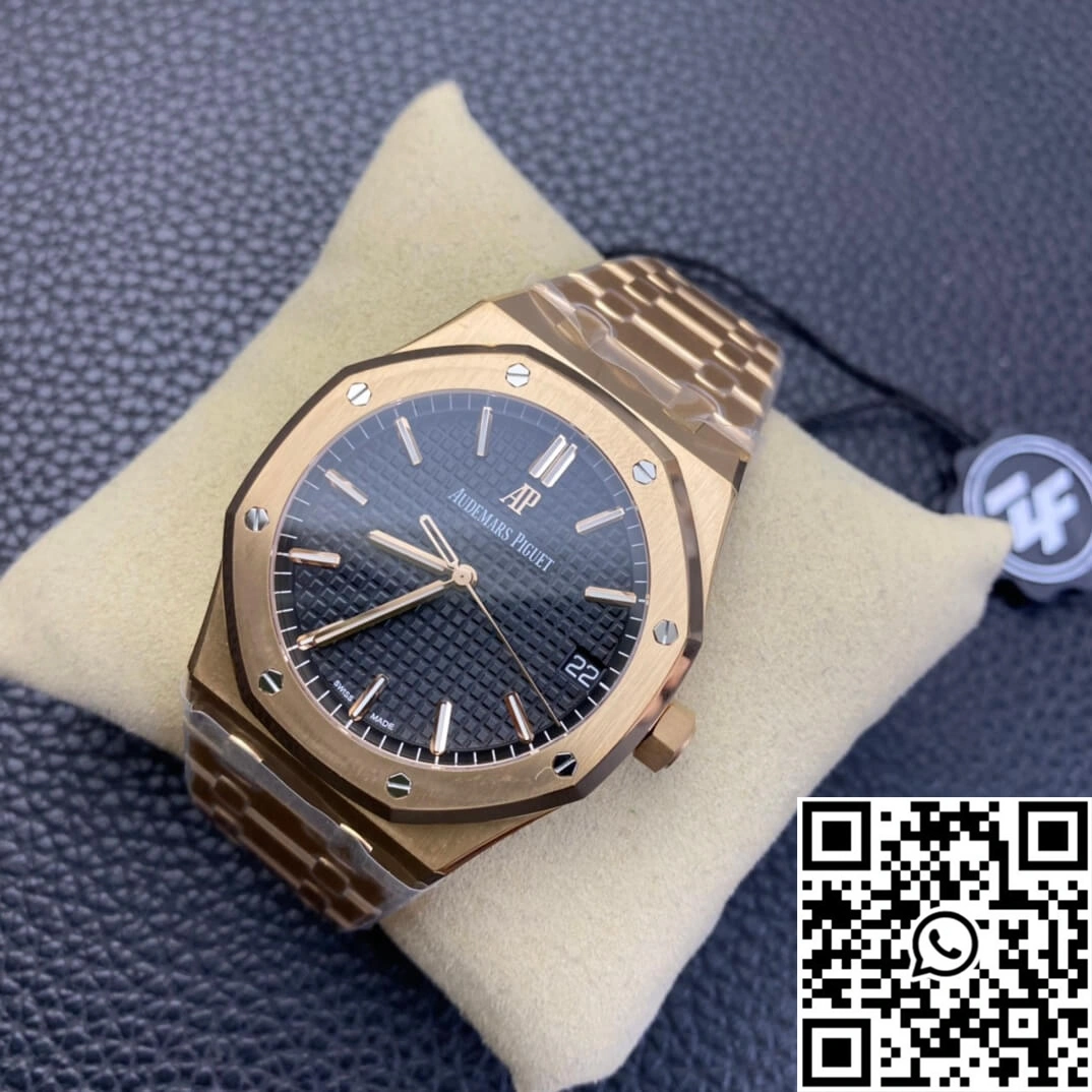 Audemars Piguet Royal Oak 15500OR.OO.1220OR.01 ZF Factory Rose Gold Version Black Dial