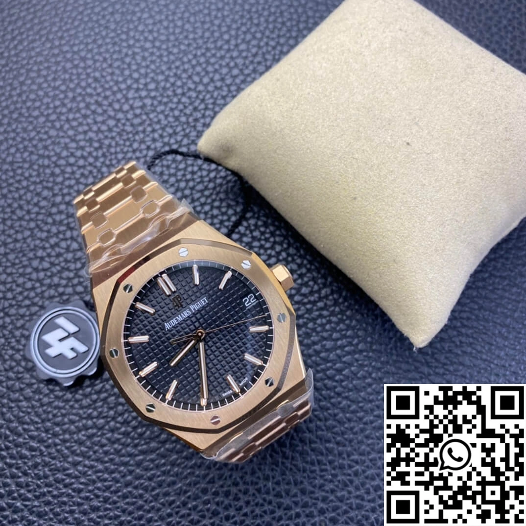 Audemars Piguet Royal Oak 15500OR.OO.1220OR.01 ZF Factory Rose Gold Version Black Dial