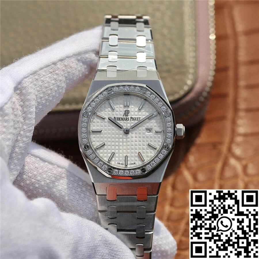 Audemars Piguet Royal Oak 67650 JF Factory Diamond White Dial