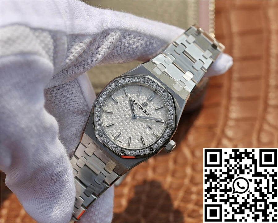 Audemars Piguet Royal Oak 67650 JF Factory Diamond White Dial