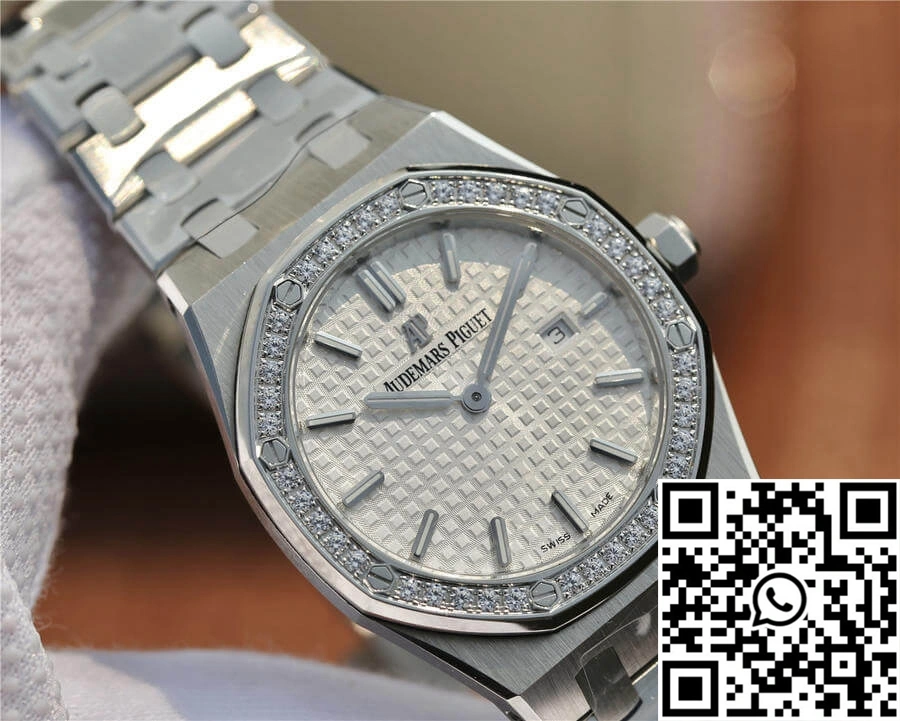 Audemars Piguet Royal Oak 67650 JF Factory Diamond White Dial