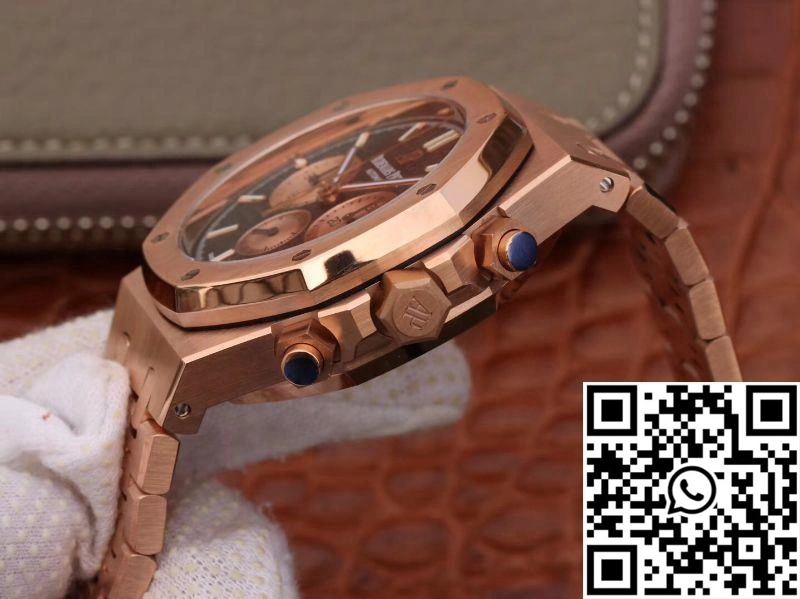 Audemars Piguet Royal Oak Chronograph 18K Rose Gold 26331OR.OO.1220OR.02 OM Factory Black Dial