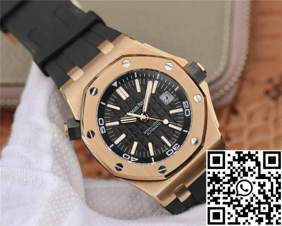 Audemars Piguet Royal Oak Offshore 15710 JF Factory V8 Rose Gold Black Dial