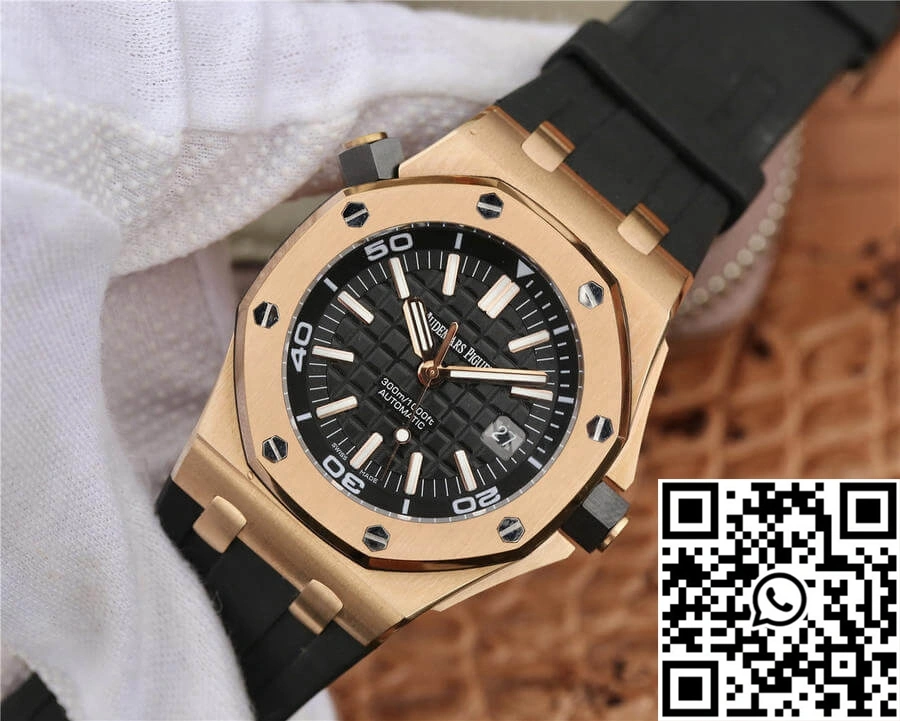 Audemars Piguet Royal Oak Offshore 15710 JF Factory V8 Rose Gold Black Dial