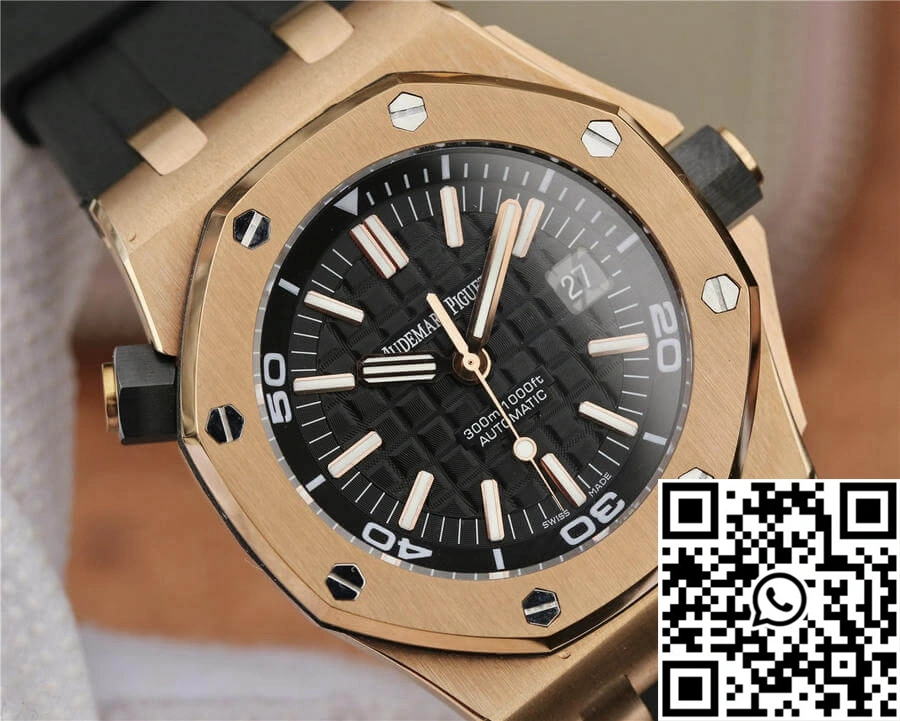 Audemars Piguet Royal Oak Offshore 15710 JF Factory V8 Rose Gold Black Dial