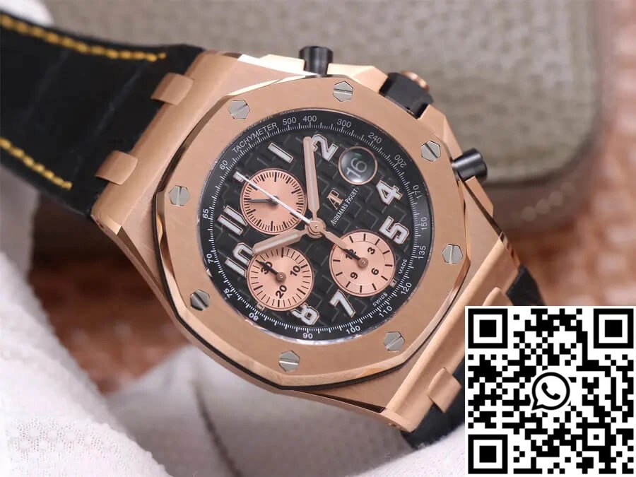 Audemars Piguet Royal Oak Offshore 26470OR JF Factory Rose Gold Black Dial