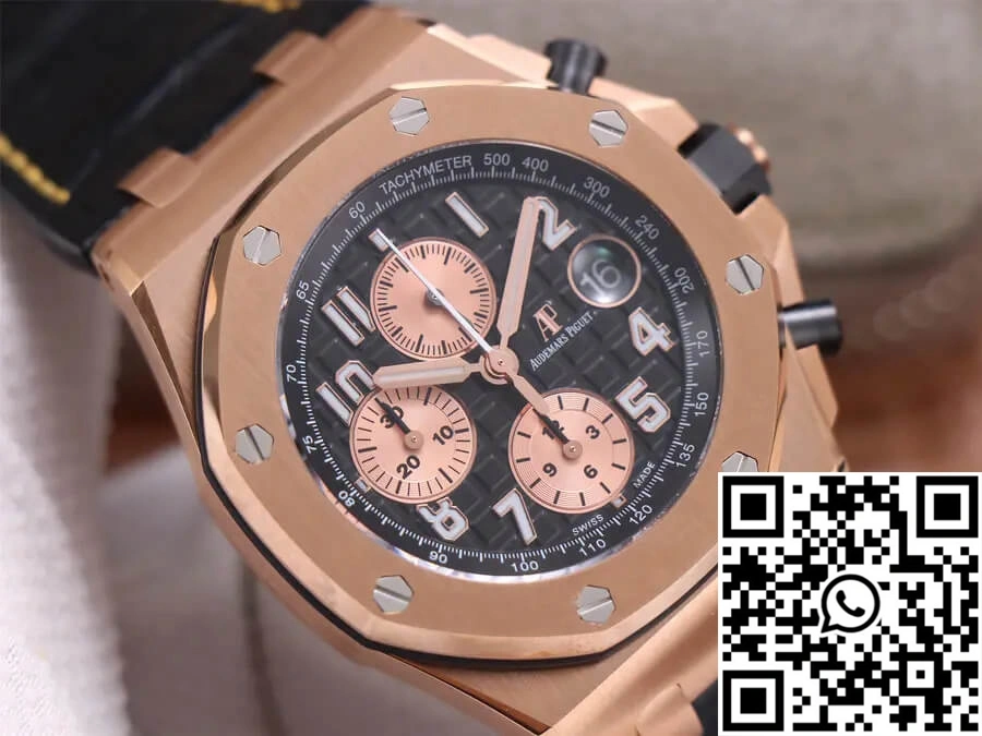 Audemars Piguet Royal Oak Offshore 26470OR JF Factory Rose Gold Black Dial