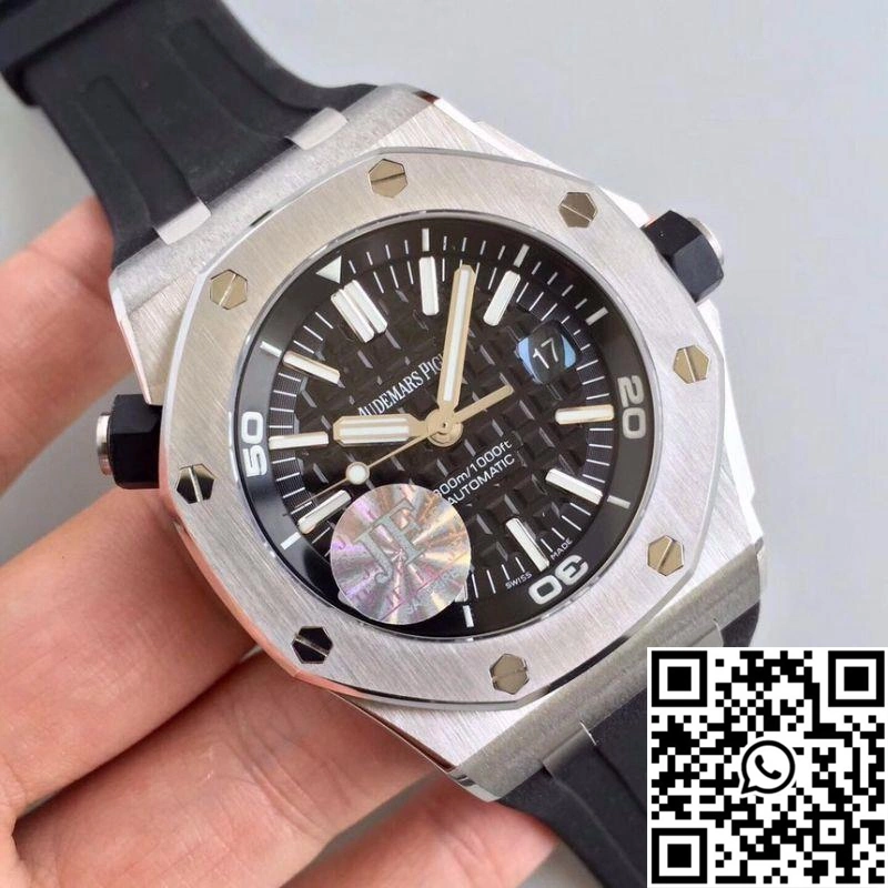 Audemars Piguet Royal Oak Offshore Diver 15710ST.OO.A002CA.01 JF Factory V10 Black Dial