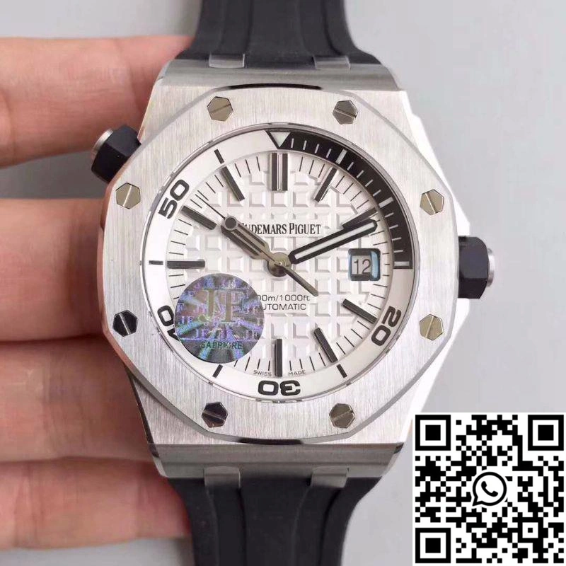 Audemars Piguet Royal Oak Offshore Diver 15710ST.OO.A002CA.02 JF Factory White Dial
