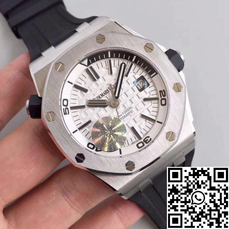Audemars Piguet Royal Oak Offshore Diver 15710ST.OO.A002CA.02 JF Factory White Dial