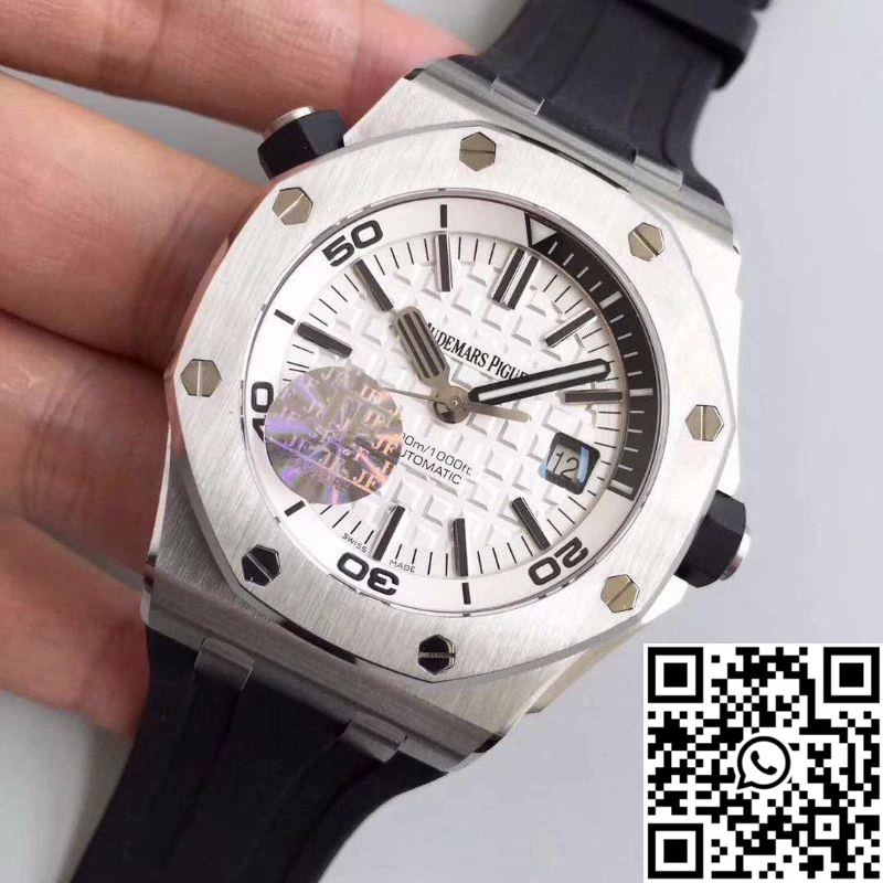 Audemars Piguet Royal Oak Offshore Diver 15710ST.OO.A002CA.02 JF Factory White Dial
