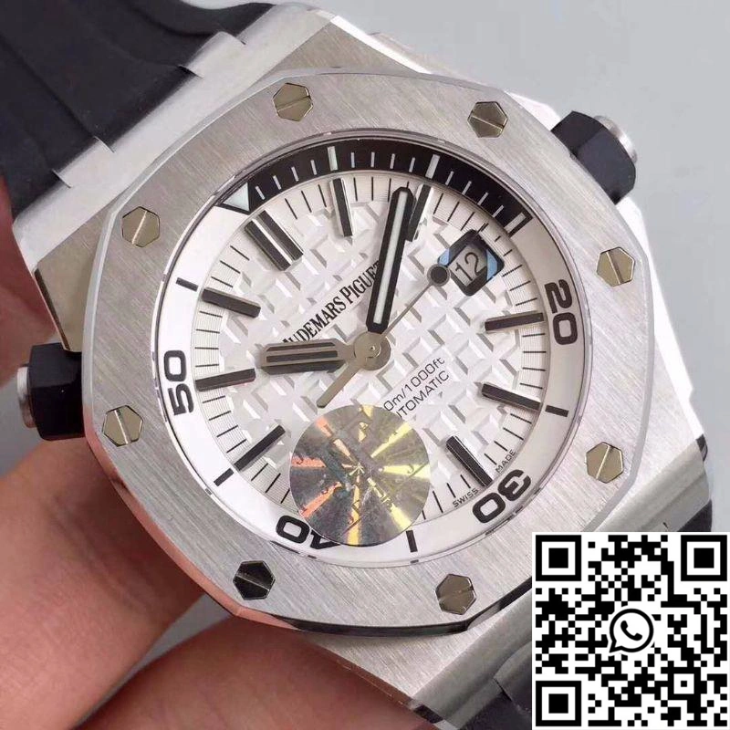 Audemars Piguet Royal Oak Offshore Diver 15710ST.OO.A002CA.02 JF Factory White Dial