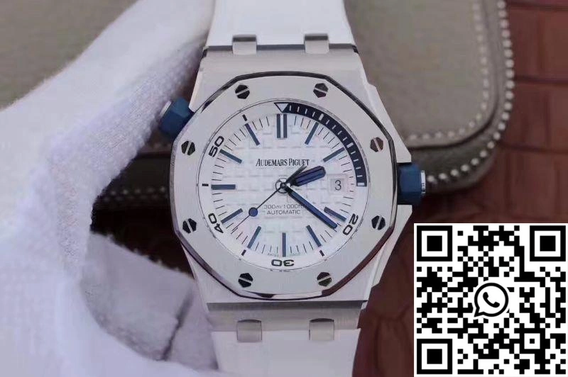 Audemars Piguet Royal Oak Offshore Diver 15710ST.OO.A010CA.01 JF Factory White Dial