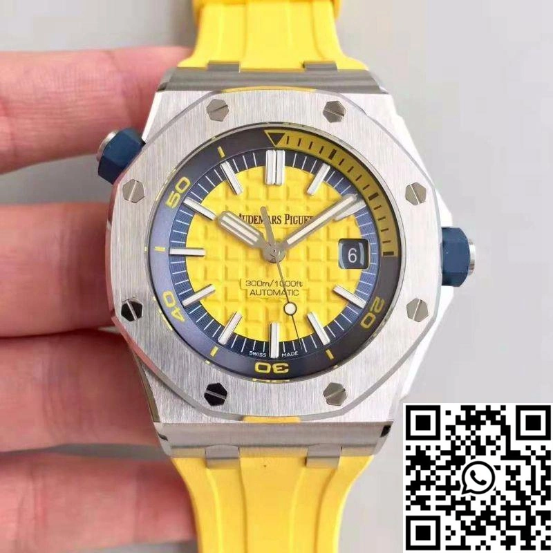 Audemars Piguet Royal Oak Offshore Diver 15710ST.OO.A051CA.01 JF Factory V3 Yellow Dial