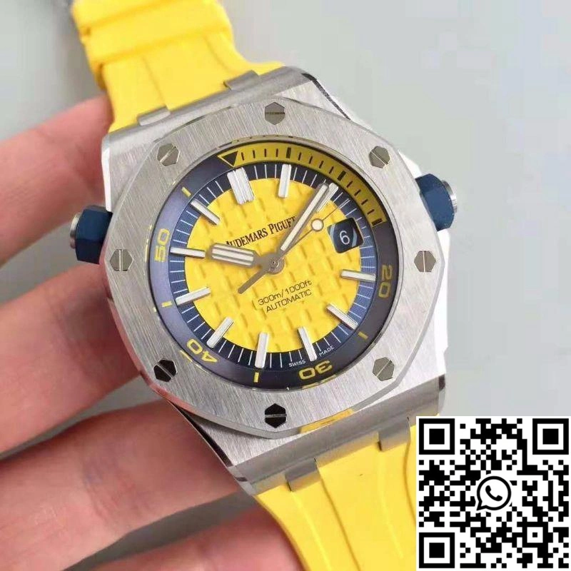 Audemars Piguet Royal Oak Offshore Diver 15710ST.OO.A051CA.01 JF Factory V3 Yellow Dial