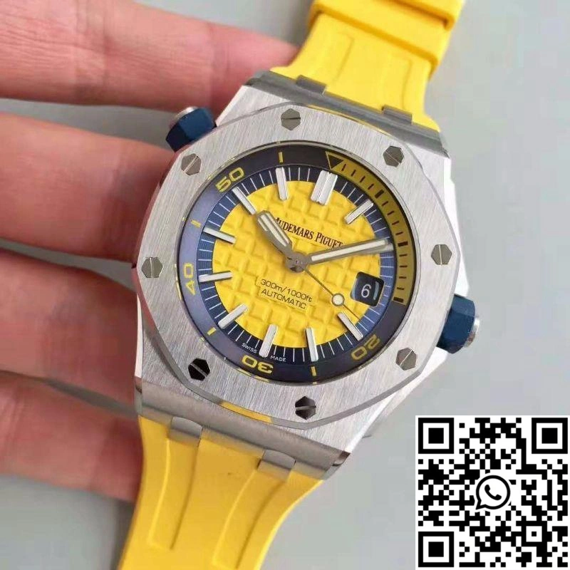 Audemars Piguet Royal Oak Offshore Diver 15710ST.OO.A051CA.01 JF Factory V3 Yellow Dial