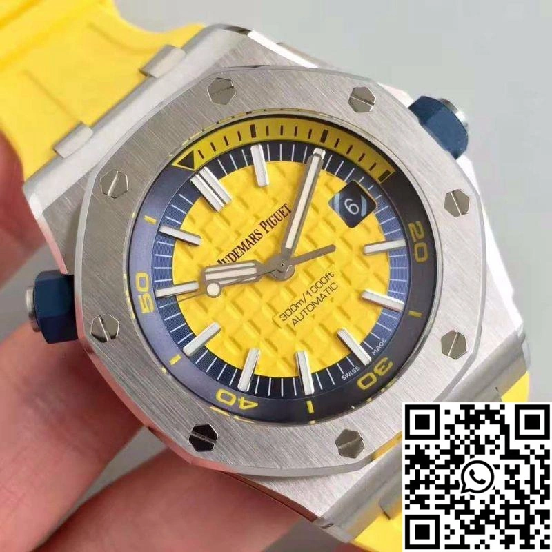Audemars Piguet Royal Oak Offshore Diver 15710ST.OO.A051CA.01 JF Factory V3 Yellow Dial
