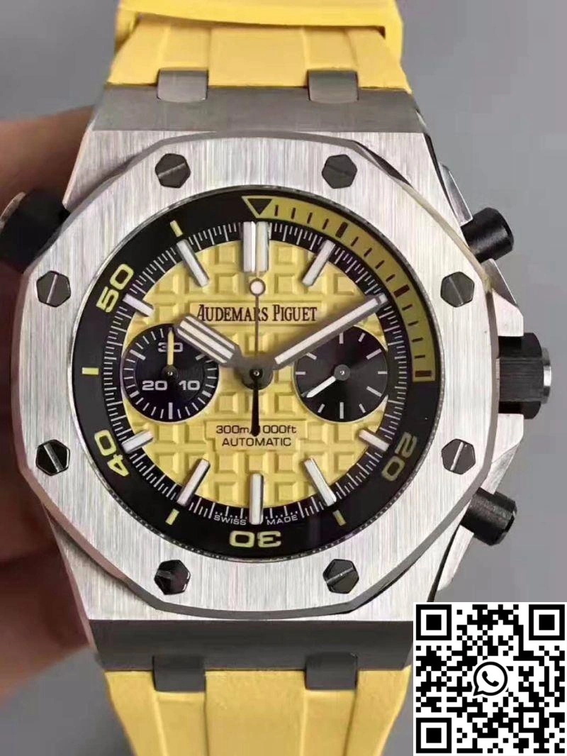 Audemars Piguet Royal Oak Offshore Diver Chronograph 26703ST.OO.A051CA.01 JF Factory Yellow Dial