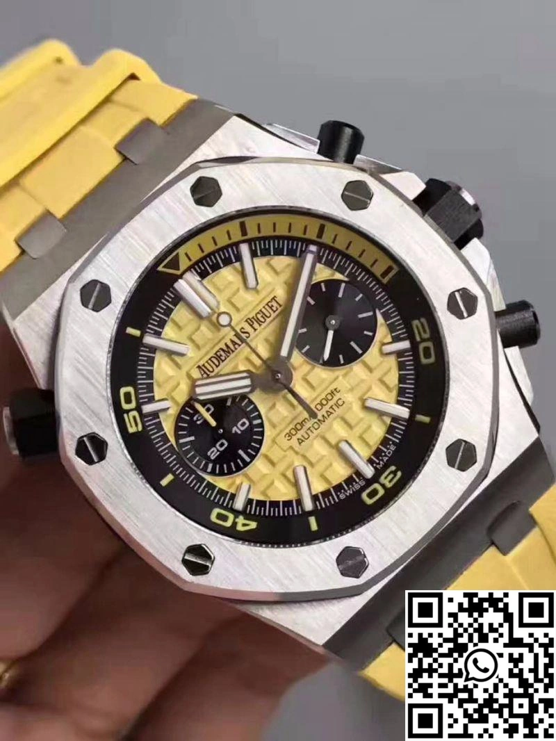 Audemars Piguet Royal Oak Offshore Diver Chronograph 26703ST.OO.A051CA.01 JF Factory Yellow Dial