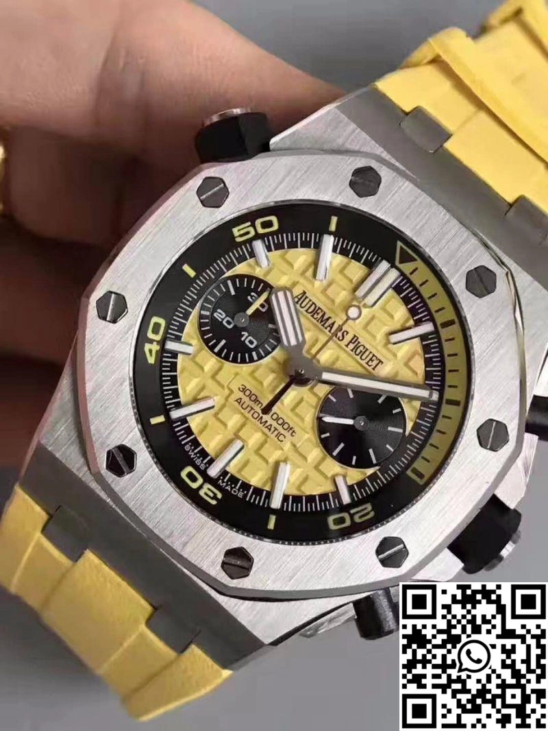 Audemars Piguet Royal Oak Offshore Diver Chronograph 26703ST.OO.A051CA.01 JF Factory Yellow Dial