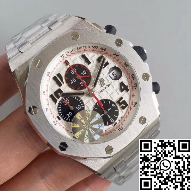 Audemars Piguet Royal Oak Offshore Panda 26170ST.OO.D101CR.02 JF Factory V2 White Dial